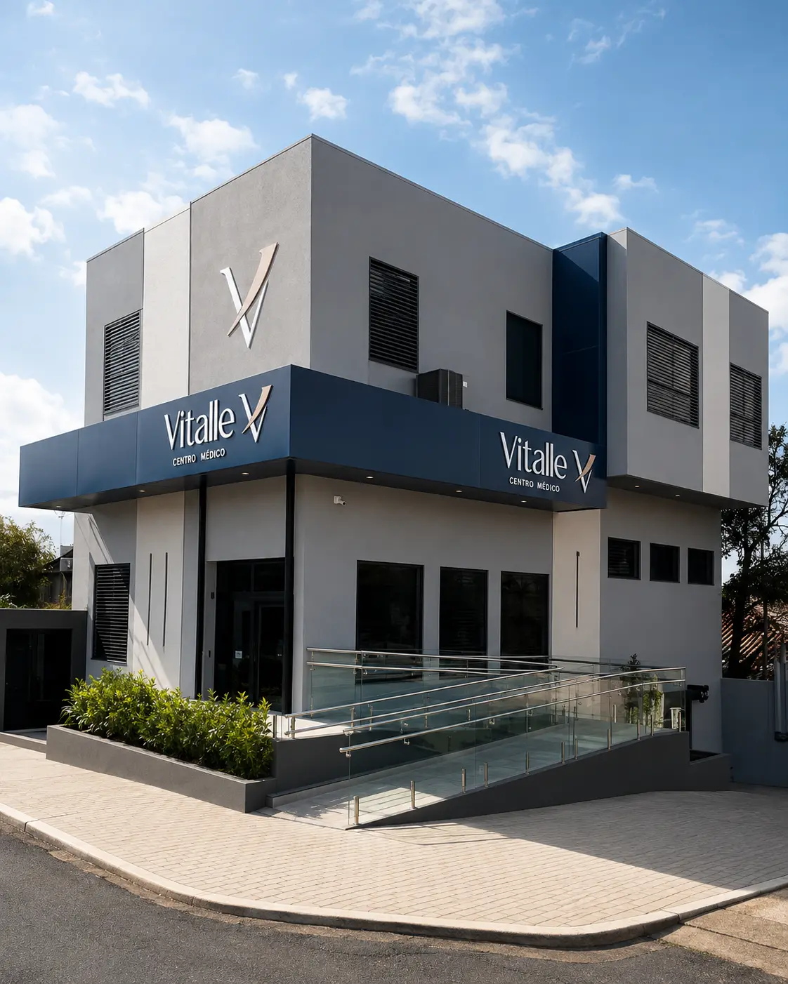 Fachada do Vitalle Centro Médico, em Ponta Grossa